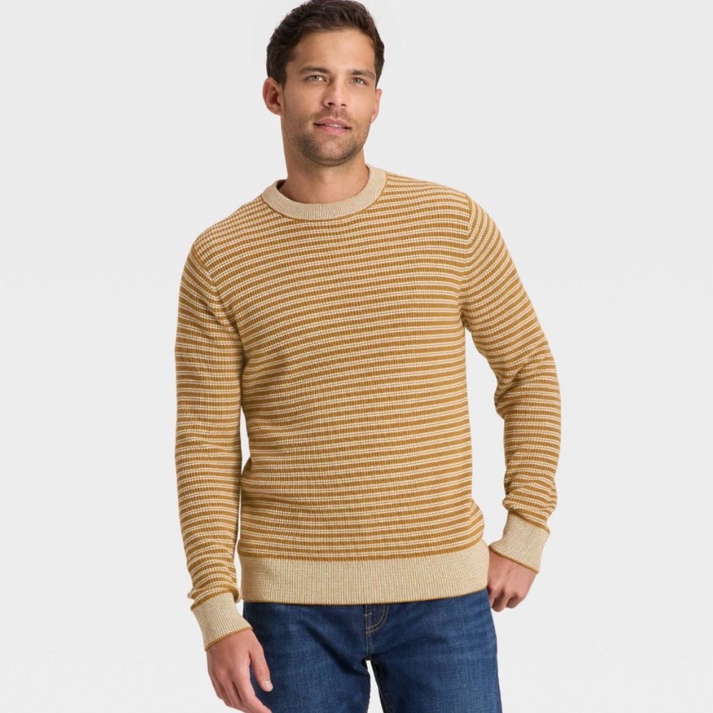 Men's Goodfellow & Co Striped Crewneck Sweater Szs  Small to XXLarge NWT